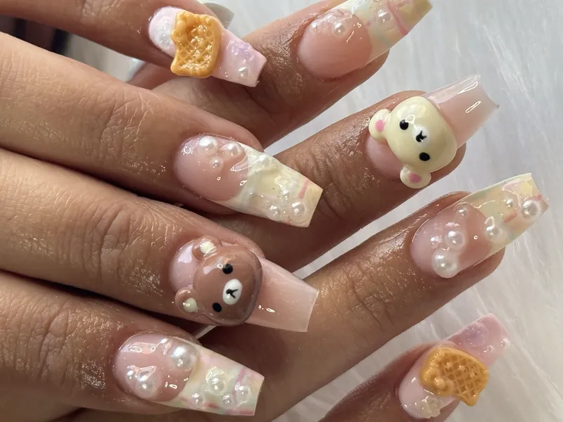 Coffin nagels door Yassie Nailzz in Alkmaar